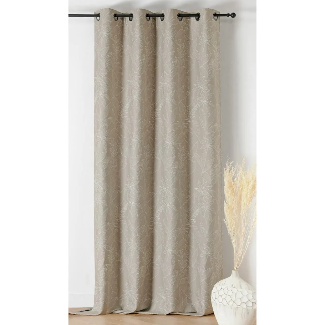 Rideau Thermique|Rideau|LINDER Rideau obscurcissant isolant (140 x 240 cm) Bengale Beige