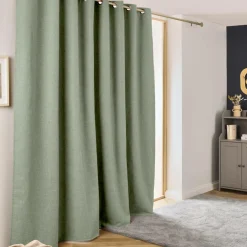 Rideau Thermique|Rideau|EMINZA Rideau obscurcissant thermique (280 x 240 cm) Alba Vert romarin