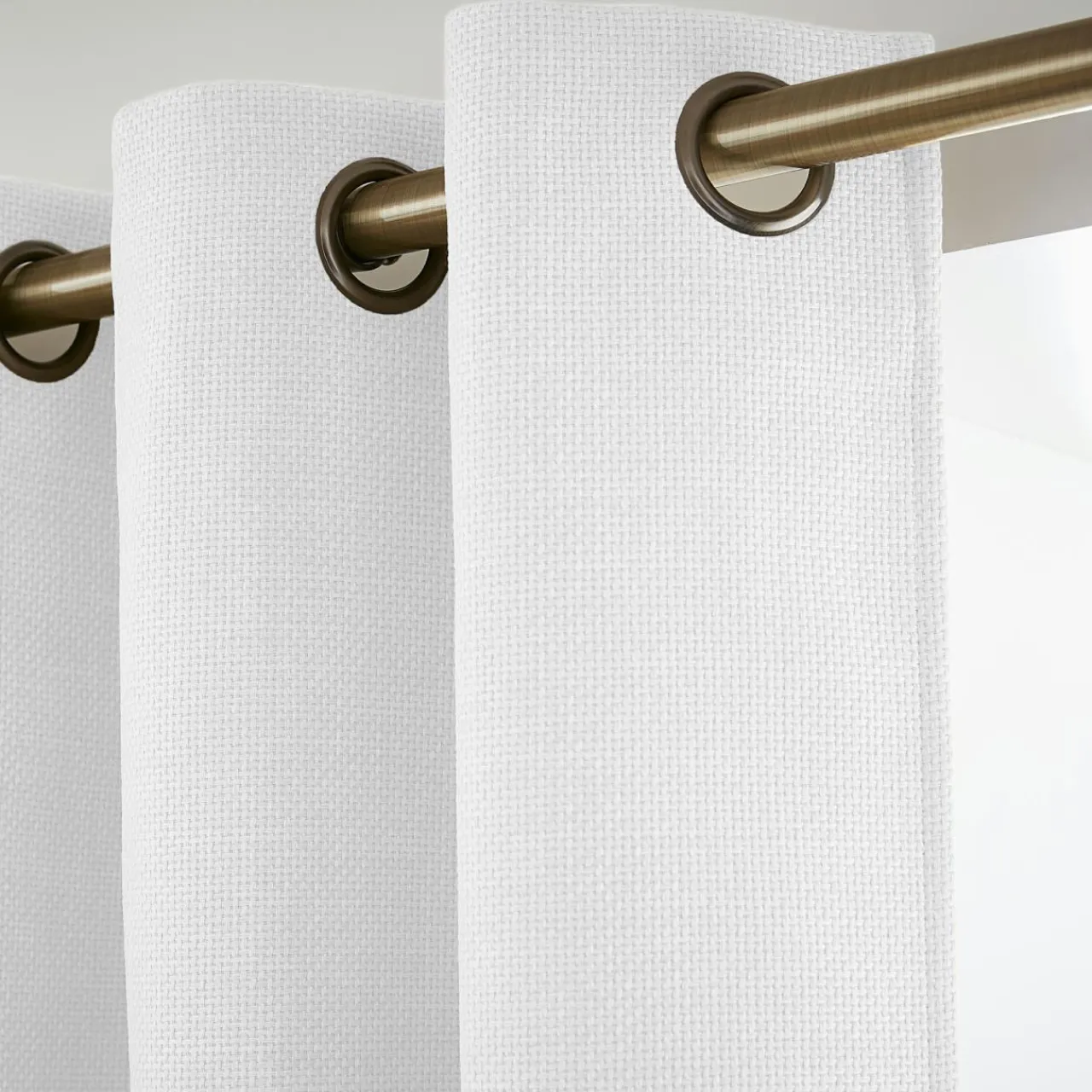 Rideau Thermique|Rideau|EMINZA Rideau obscurcissant thermique (140 x 180 cm) Alba perle Blanc