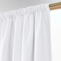 Rideau Thermique|Rideau|EMINZA Rideau obscurcissant thermique galon fronceur (180 x 260 cm) Alba perle Blanc