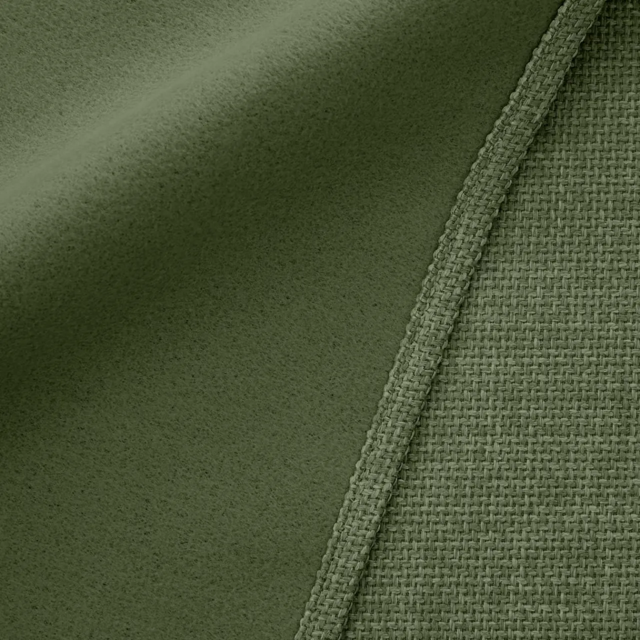 Rideau Thermique|Rideau|EMINZA Rideau obscurcissant thermique galon fronceur (180 x 260 cm) Alba Vert kaki