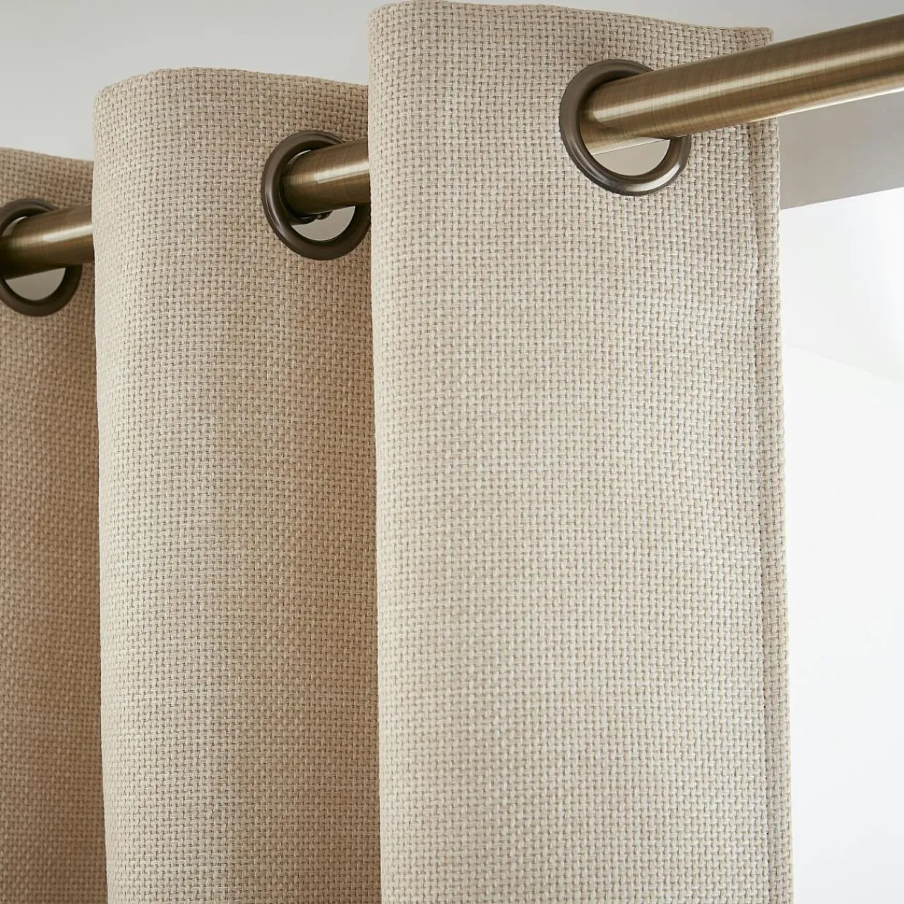 Rideau Thermique|Rideau|EMINZA Rideau obscurcissant thermique (140 x 280 cm) Alba grège Beige