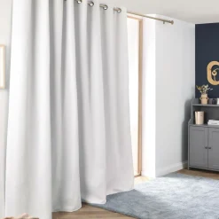 Rideau Thermique|Rideau|EMINZA Rideau obscurcissant thermique (280 x 240 cm) Alba perle Blanc