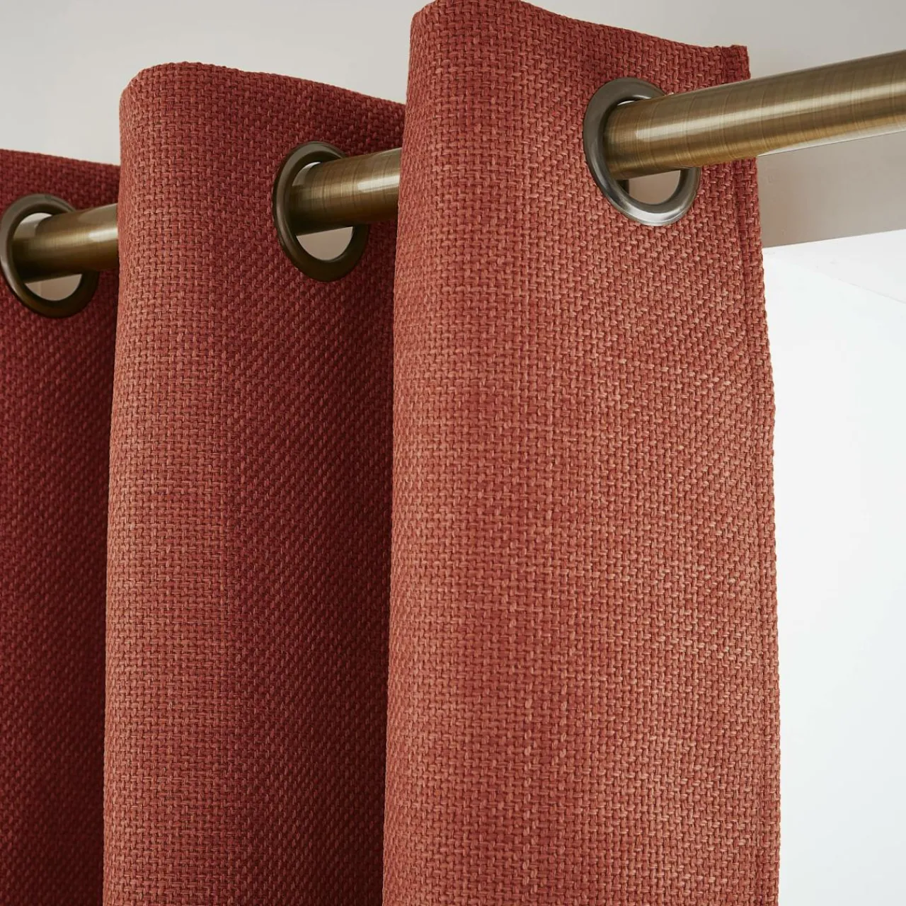 Rideau Thermique|Rideau|EMINZA Rideau obscurcissant thermique (280 x 240 cm) Alba Terracotta
