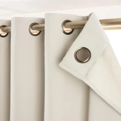 Rideau Thermique|Rideau|EMINZA Rideau obscurcissant thermique (140 x 180 cm) Calore Beige