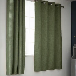 Rideau Thermique|Rideau|EMINZA Rideau obscurcissant thermique (140 x 180 cm) Alba Vert kaki