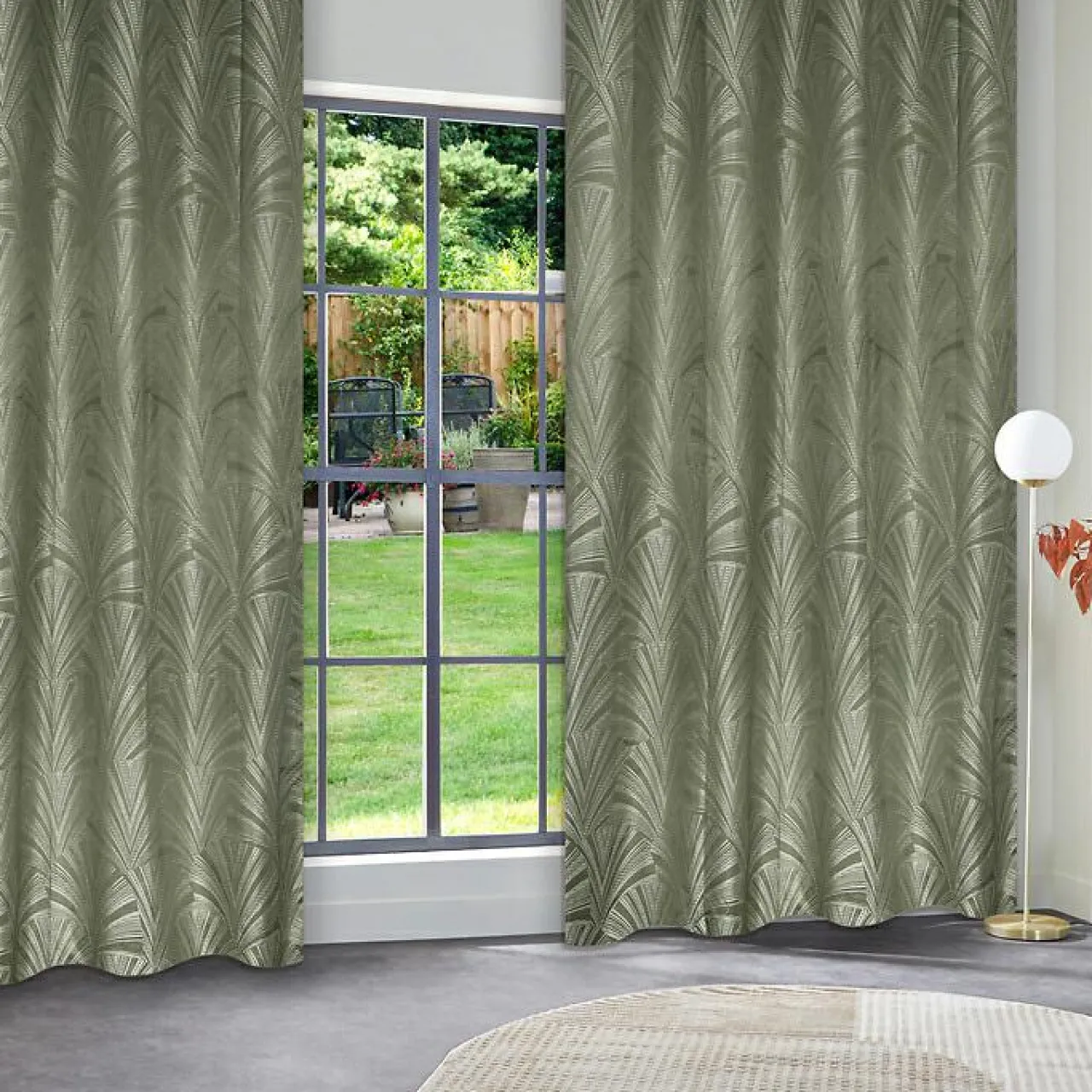 Rideau|Atmosphera, cru017dateur d'intu017drieur Rideau occultant (140 x 260 cm) Effie Vert kaki