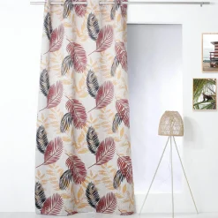 Rideau|ENJOY HOME Rideau occultant (140 x 240 cm) Vegetal Terre cuite Terracotta