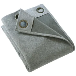 Rideau Thermique|Rideau|EMINZA Rideau occultant isolant Total Blackout (140 x 180 cm) Magnus titane Gris