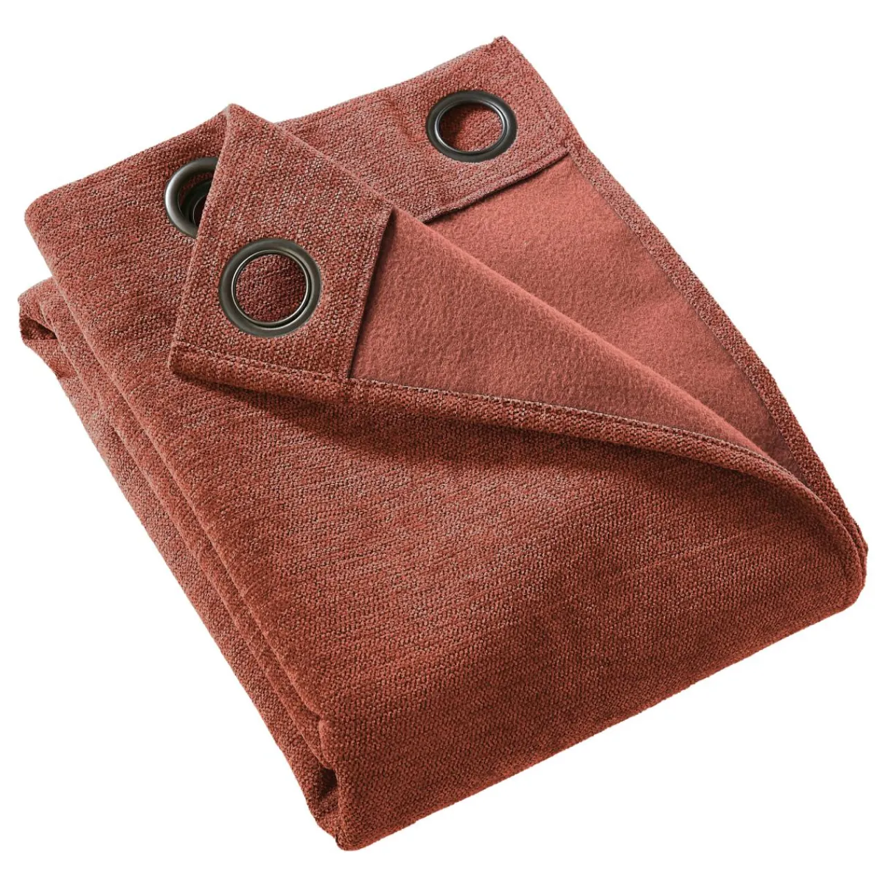 Rideau Thermique|Rideau|EMINZA Rideau occultant isolant Total Blackout (140 x 240 cm) Magnus Terracotta