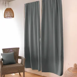 Rideau|ENJOY HOME Rideau occultant passe-tringle (90 x 210 cm) Night Gris clair