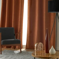 Rideau|douceur d'intu017drieur Rideau occultant velours (140 x 260 cm) Olympe Camel