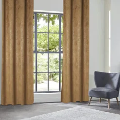 Rideau|Atmosphera, cru017dateur d'intu017drieur Rideau occultant velours (135 x 260 cm) Fuji Marron Cannelle
