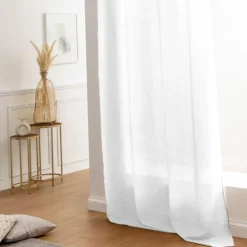 Rideau|LOVELY CASA Rideau oeillets (140 X 260 cm) Béa Blanc