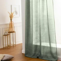 Rideau|STOF Rideau oeillets (140 x 260 cm) Bea Vert lichen Vert sauge