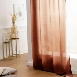 Rideau|STOF Rideau oeillets (140 x 260 cm) Bea Terracotta