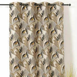 Rideau|LINDER Rideau oeillets (140 x 250 cm) Eden Jaune