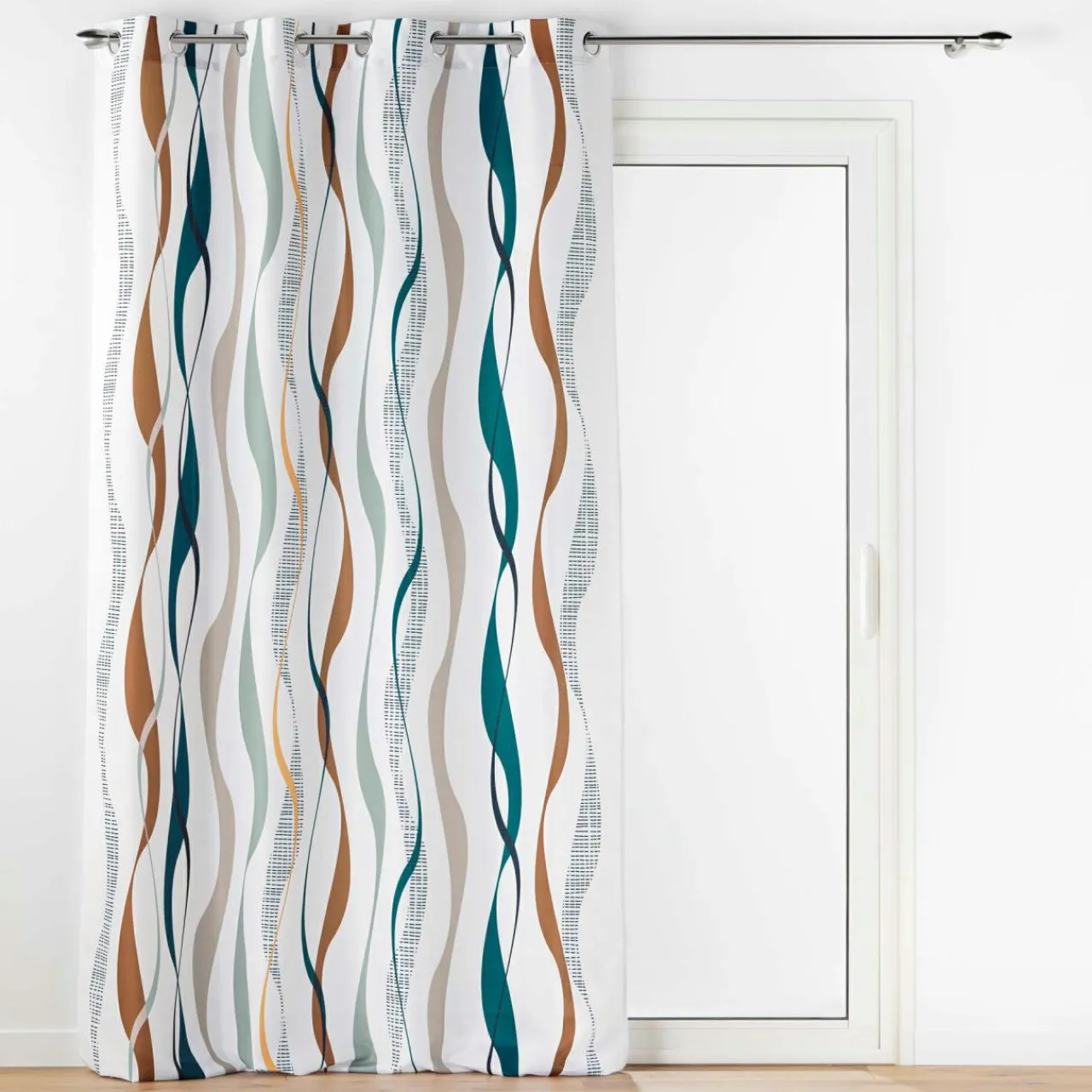 Rideau|DOUCEUR D'INTERIEUR Rideau oeillets (140 x 280 cm) Lisana Multicolore