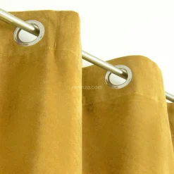 Rideau|ATMOSPHERA Rideau oeillets (140 x 260 cm) Lilou Jaune ocre