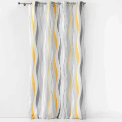 Rideau|DOUCEUR D'INTERIEUR Rideau oeillets (140 x 260 cm) Ondulys Blanc