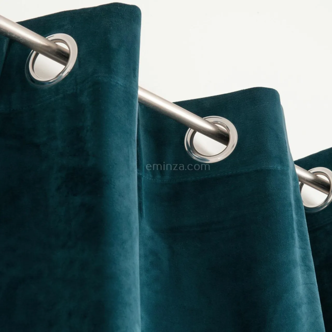 Rideau|ATMOSPHERA Rideau oeillets (140 X 260 cm) Velours Bleu pétrole