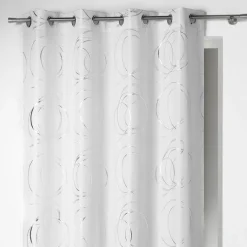 Rideau|DOUCEUR D'INTERIEUR Rideau oeillets (140 x H260 cm) Bully Blanc