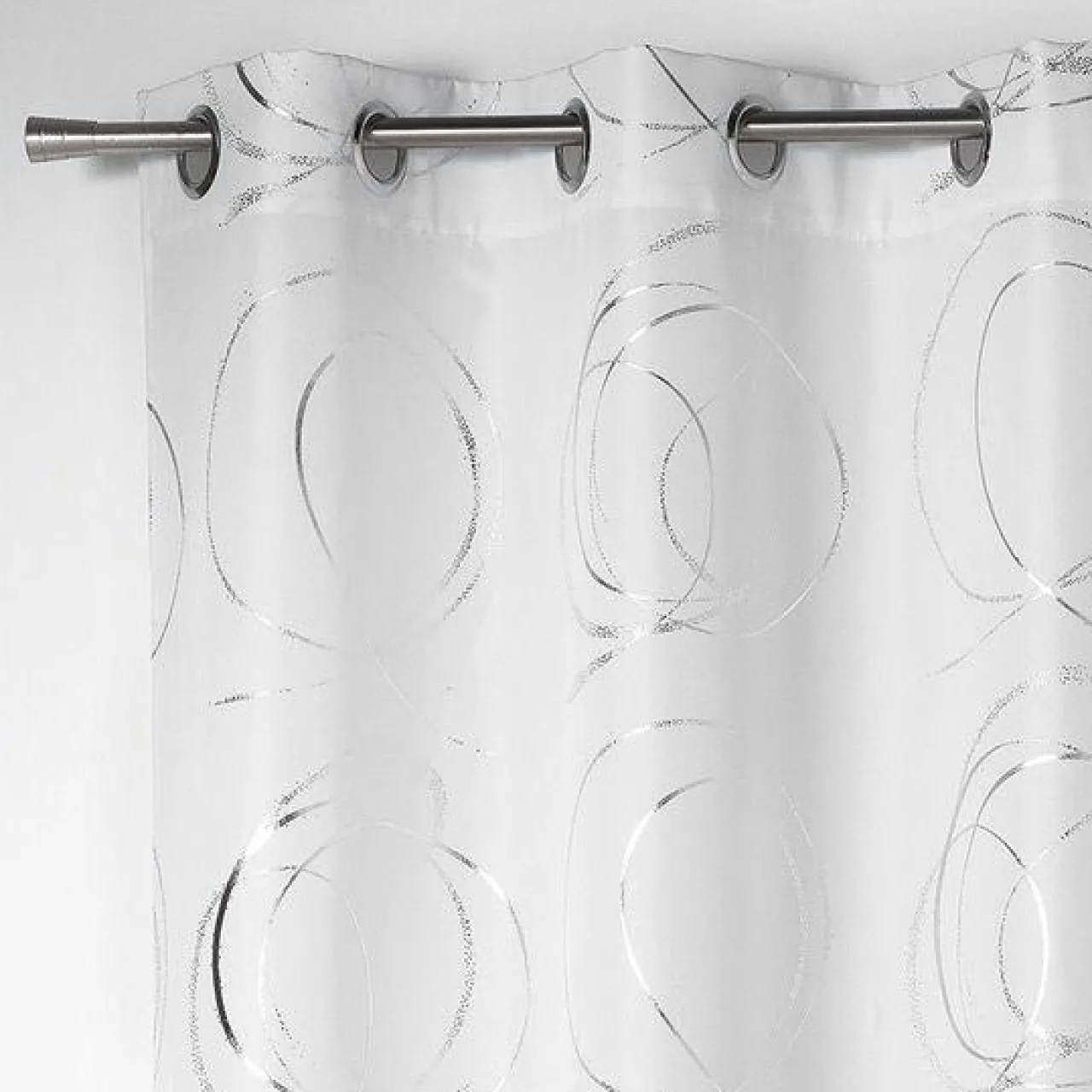 Rideau|DOUCEUR D'INTERIEUR Rideau oeillets (140 x H260 cm) Bully Blanc
