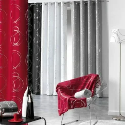 Rideau|DOUCEUR D'INTERIEUR Rideau oeillets (140 x H260 cm) Bully Blanc