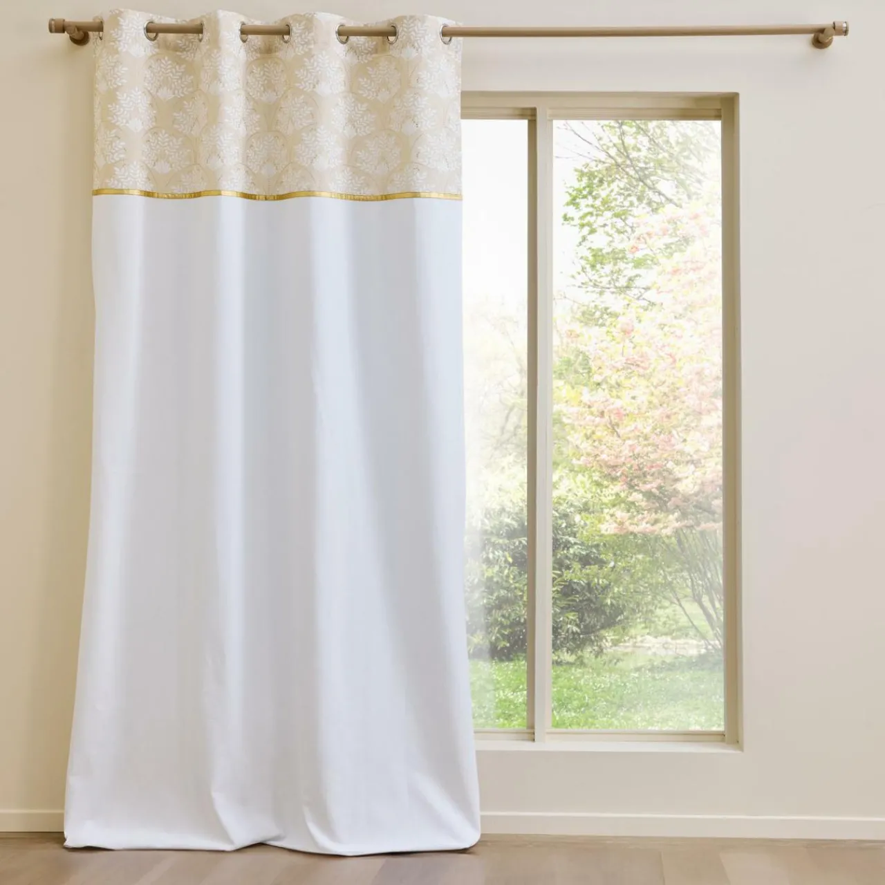 Rideau|douceur d'intu017drieur Rideau polycoton (140 x 240 cm) Majestia Beige