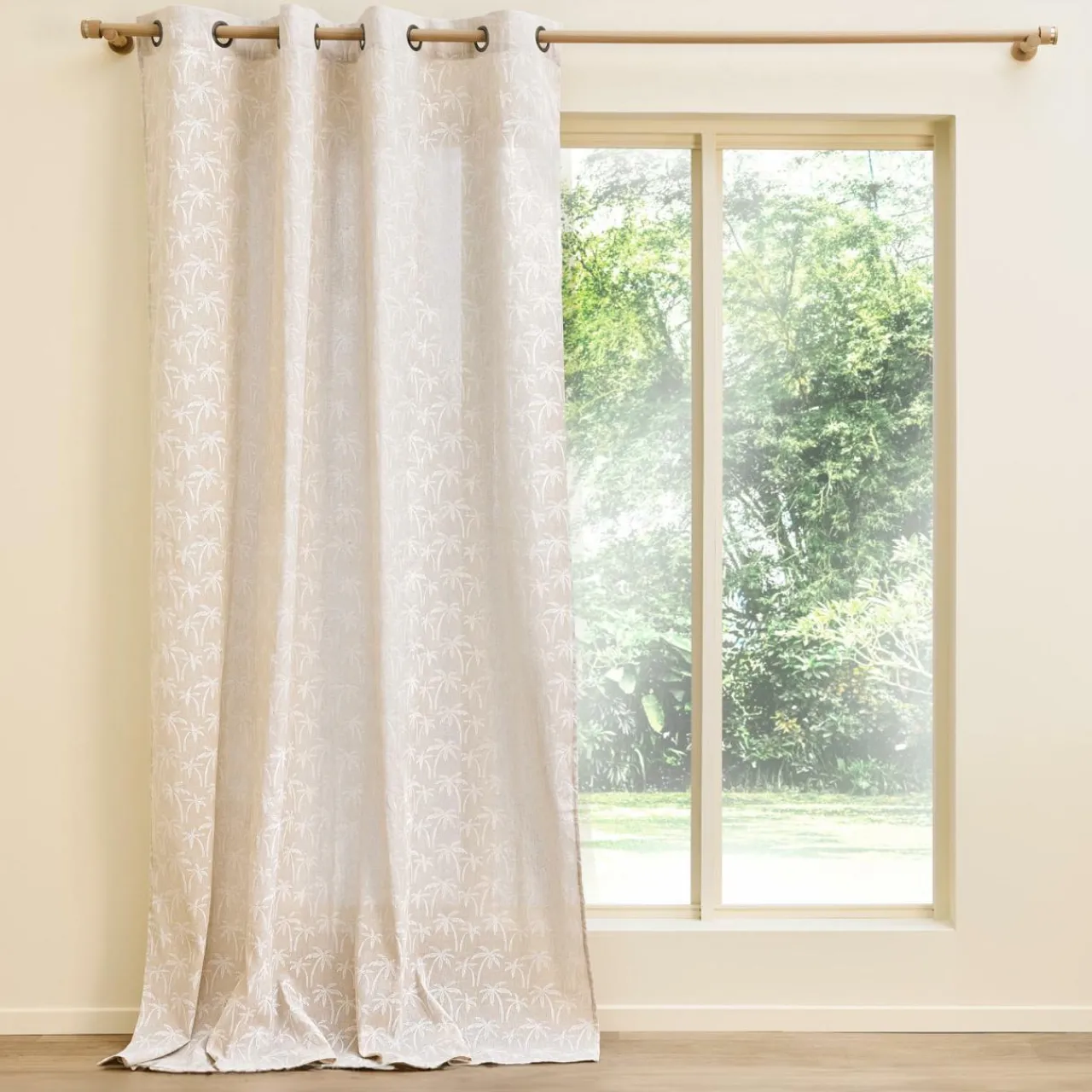 Rideau|douceur d'intu017drieur Rideau polycoton (140 x 240 cm) Saharis Beige