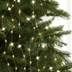Guirlande Lumineuse|KAEMINGK Rideau pour sapin H1,80 m 408 Micro LED Flashing light Blanc chaud