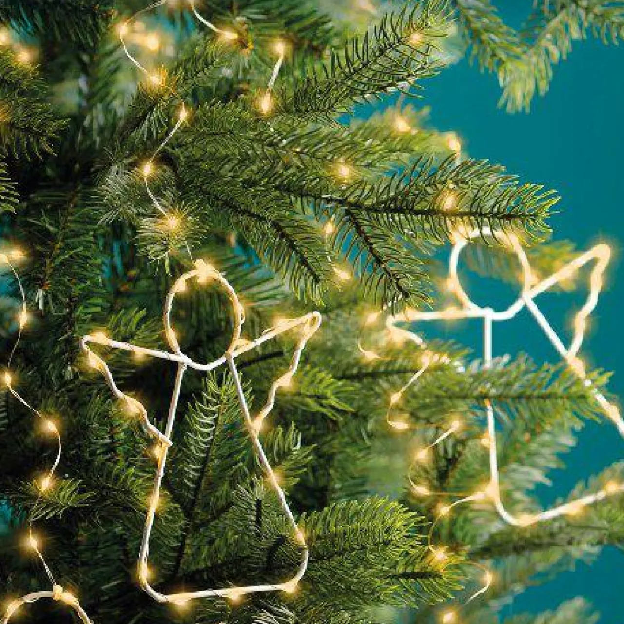 Guirlande Lumineuse|KAEMINGK Rideau pour sapin Micro Led H2,10 m 762 LED Ange Blanc très chaud