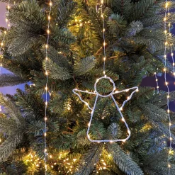 Guirlande Lumineuse|KAEMINGK Rideau pour sapin Micro Led H2,10 m 762 LED Ange Blanc très chaud