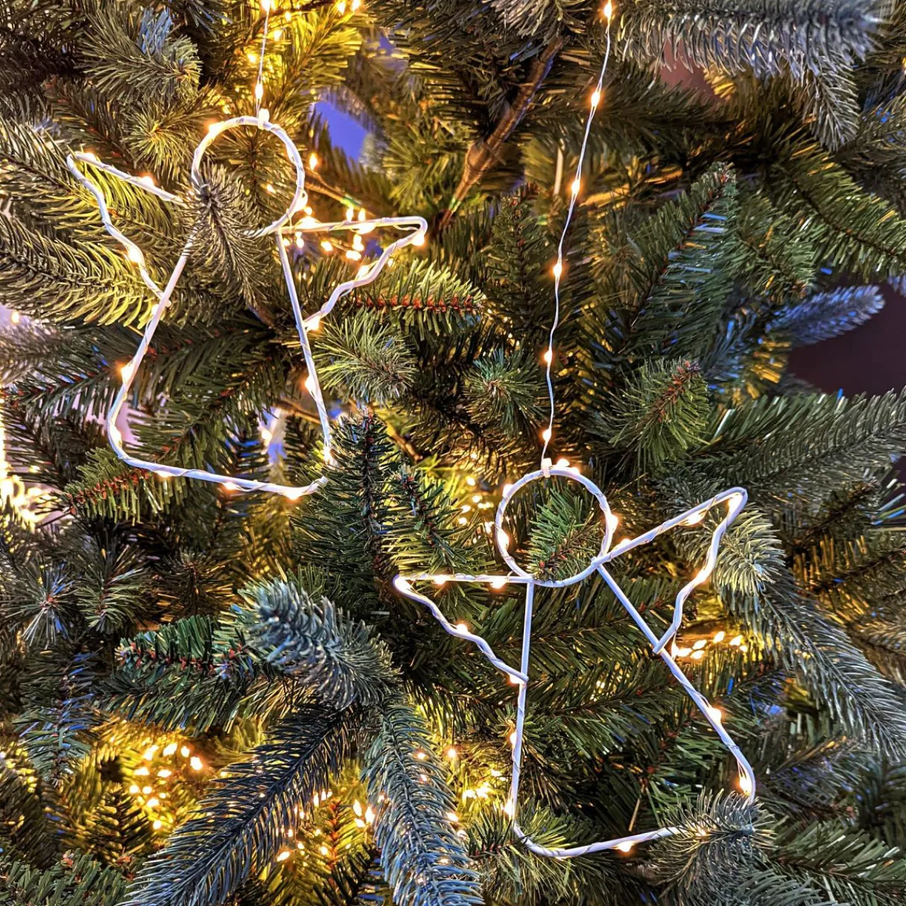 Guirlande Lumineuse|KAEMINGK Rideau pour sapin Micro Led H2,10 m 762 LED Ange Blanc très chaud