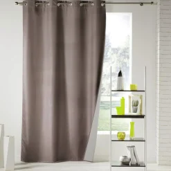 Rideau Thermique|Rideau|DOUCEUR D'INTERIEUR Rideau thermique (140 x 260 cm) Icemount Taupe