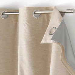 Rideau Thermique|Rideau|DOUCEUR D'INTERIEUR Rideau thermique doublure amovible (140 x 260 cm) Coverline Beige