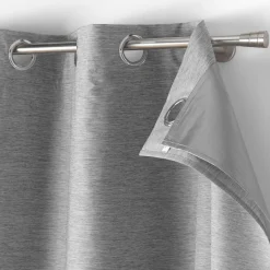 Rideau Thermique|Rideau|DOUCEUR D'INTERIEUR Rideau thermique doublure amovible (140 x 260 cm) Coverline Gris Anthracite