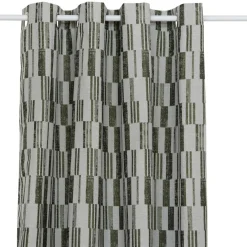 Rideau|Atmosphera, cru017dateur d'intu017drieur Rideau tissé (140 x 260 cm) Leyna Vert kaki