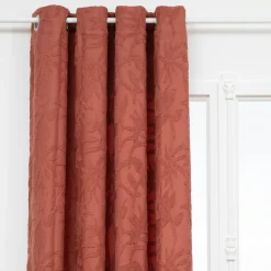 Rideau|Atmosphera, cru017dateur d'intu017drieur Rideau tissé (135 x 260 cm) Willow Terracotta