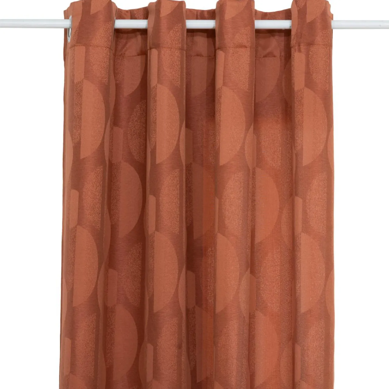 Rideau|Atmosphera, cru017dateur d'intu017drieur Rideau tissé (140 x 260 cm) Wimbi Terracotta
