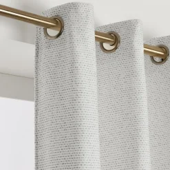 Rideau|EMINZA Rideau tissage jacquard (140 x 240 cm) Oscar perle Gris