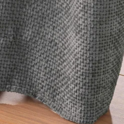 Rideau|douceur d'intu017drieur Rideau Velours Chenille (140 x 260 cm) Leo Gris Anthracite