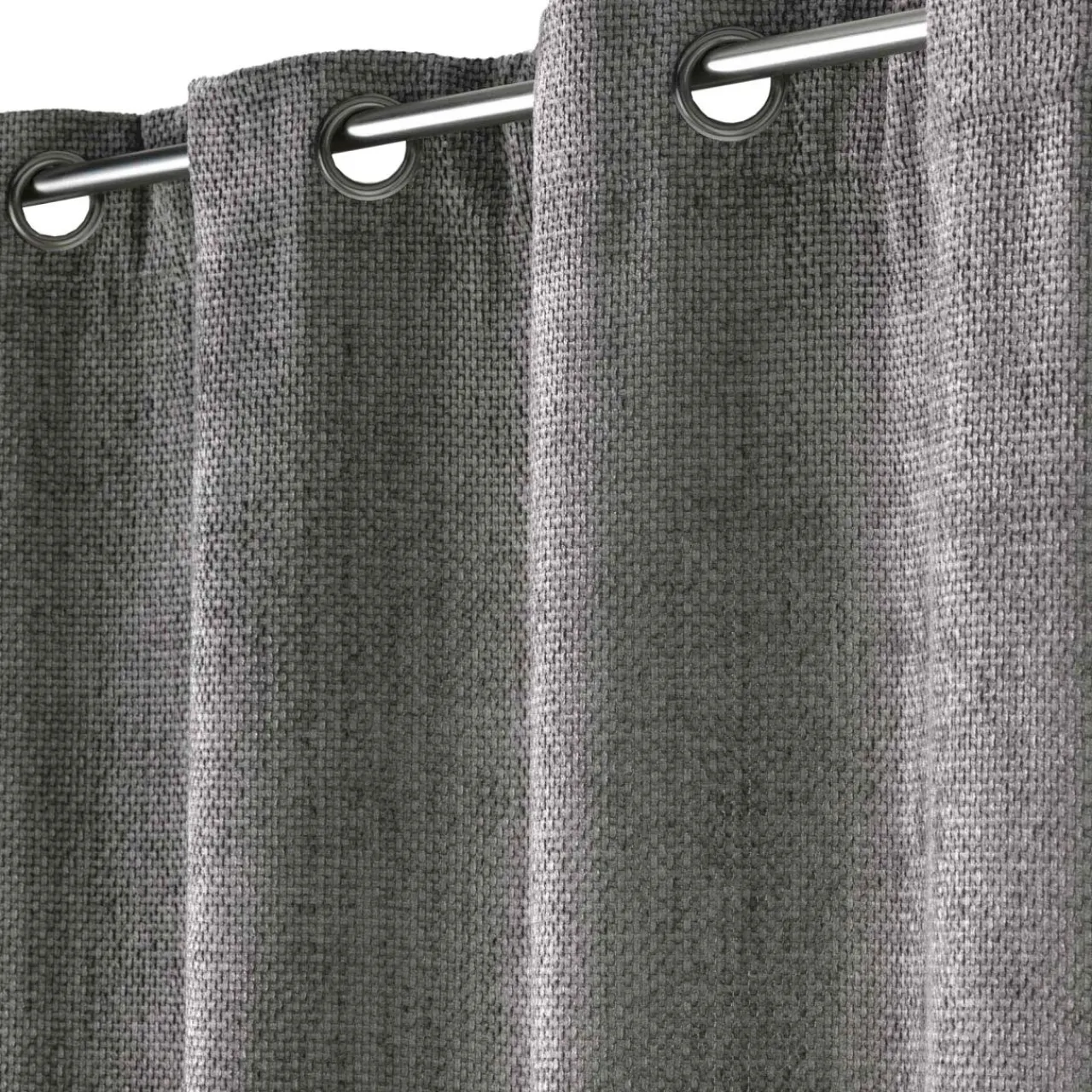 Rideau|douceur d'intu017drieur Rideau Velours Chenille (140 x 260 cm) Leo Gris Anthracite