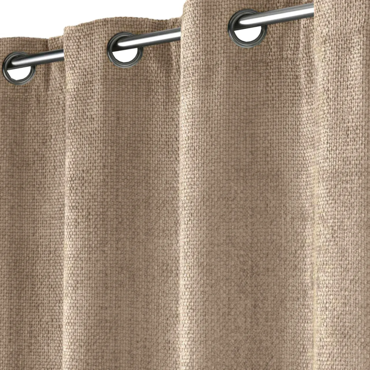 Rideau|douceur d'intu017drieur Rideau velours chenille (140 x 260 cm) Leo Beige