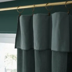 Rideau|EMINZA Rideau velours de coton ajustable (140 x max 270 cm) Victor Gris ardoise