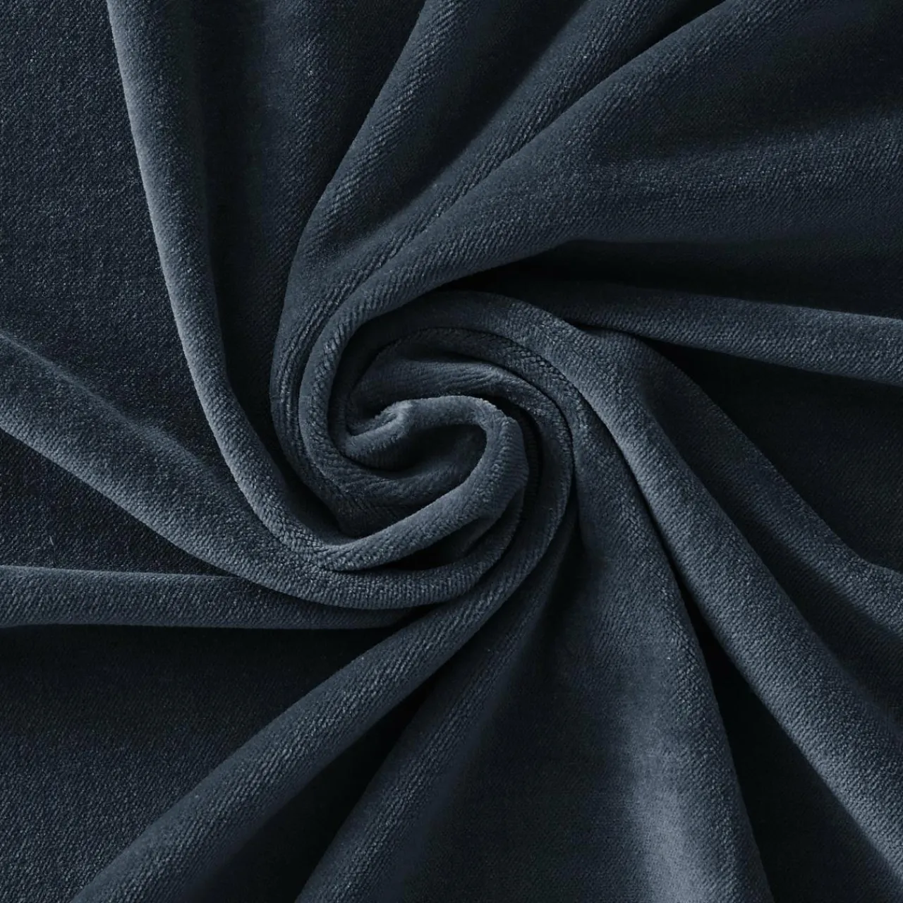 Rideau|EMINZA Rideau velours de coton ajustable (140 x max 270 cm) Victor Bleu nuit