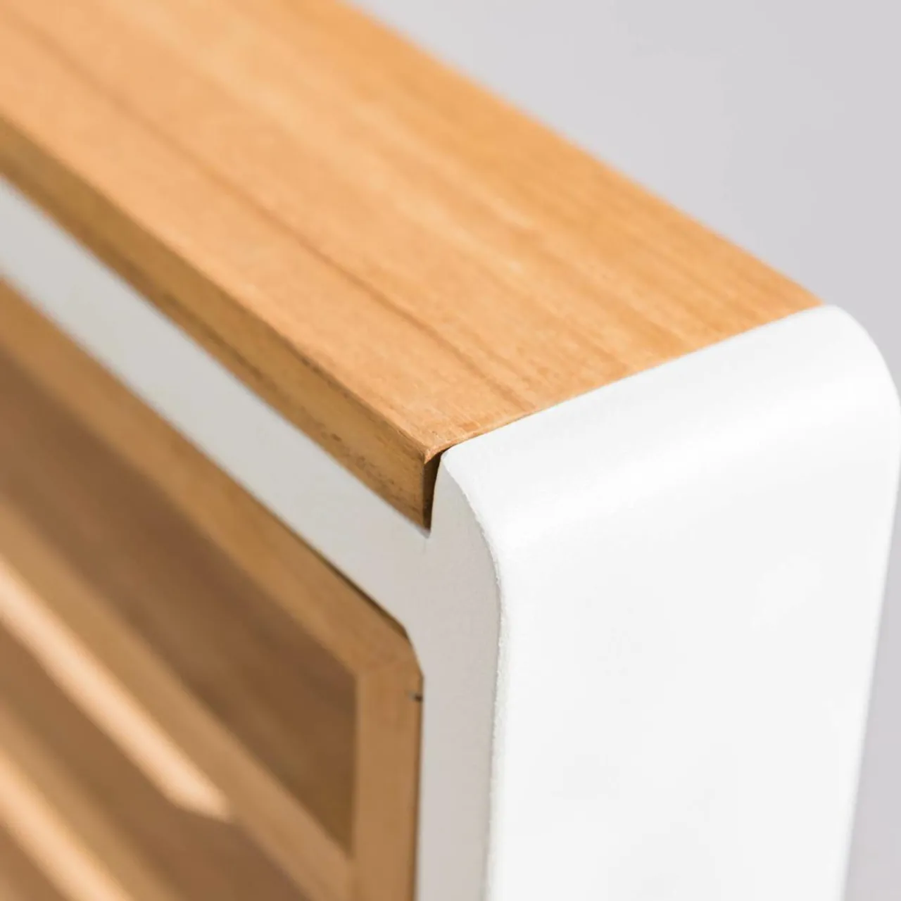 Salon De Jardin|MOBELLIA Salon de jardin aluminium et bois teck 5 places Bali et gris clair Blanc