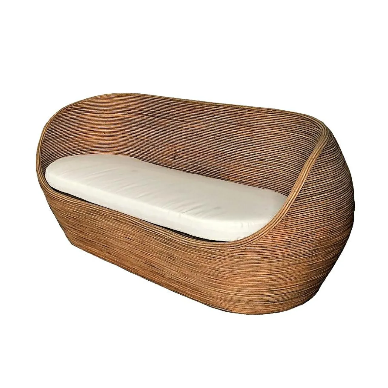 Salon De Jardin|MOBELLIA Salon de jardin en rotin 5 places Trinidad beige Naturel