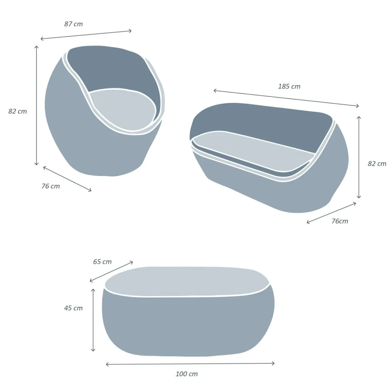 Salon De Jardin|MOBELLIA Salon de jardin en rotin 5 places Trinidad beige Naturel