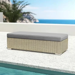 Salon De Jardin|MOBELLIA Salon de jardin en résine tressée 9 places 9 pcs Palma Gris et anthracite Tressé Gris - Anthracite